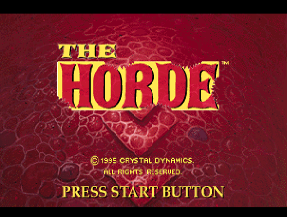 The Horde Title Screen